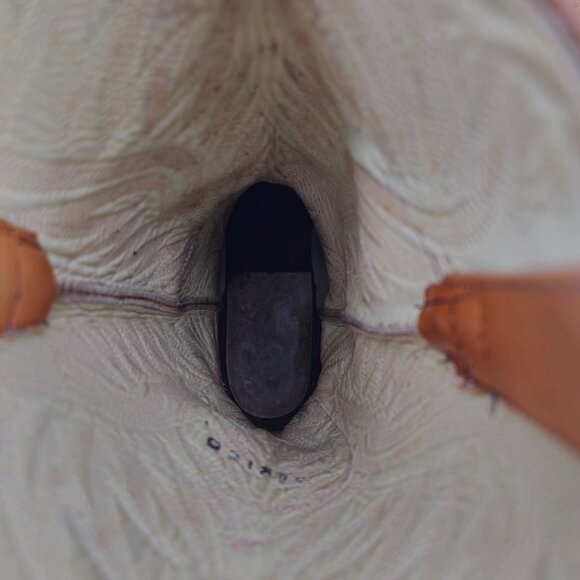 Vintage Dan Post Exotic Teju Lizard Mens 11D Brown Leather Cowboy Western Boots - Picture 13 of 16